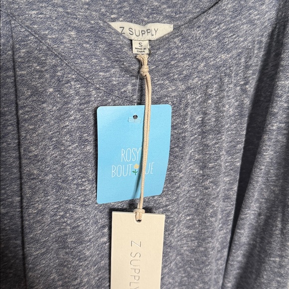 Z Supply Heathered Blue Sleeveless Dress Sz S NWT - Picture 5 of 6